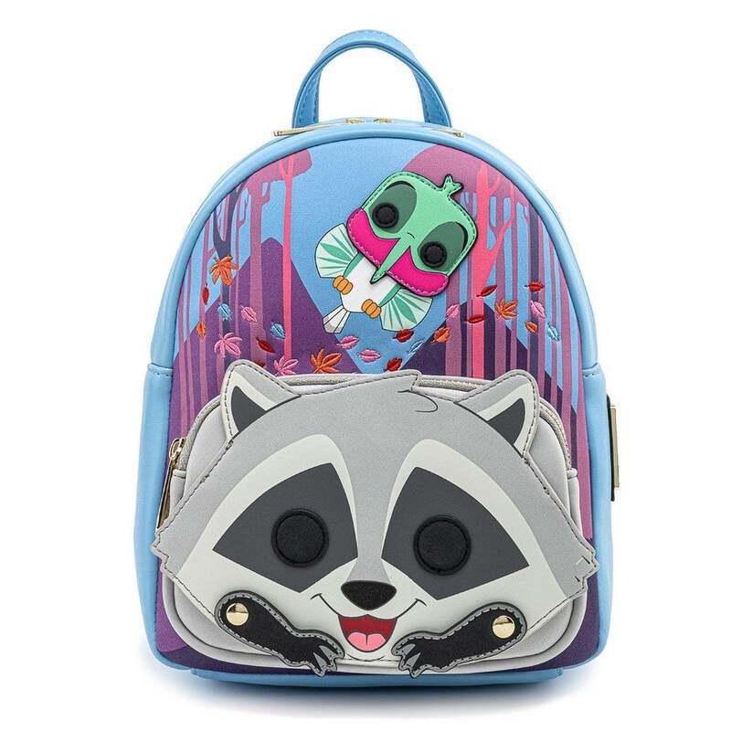 Loungefly Leather Disney Pocahontas Meeko Flit Earthday Cosplay Mini Backpack, , medium