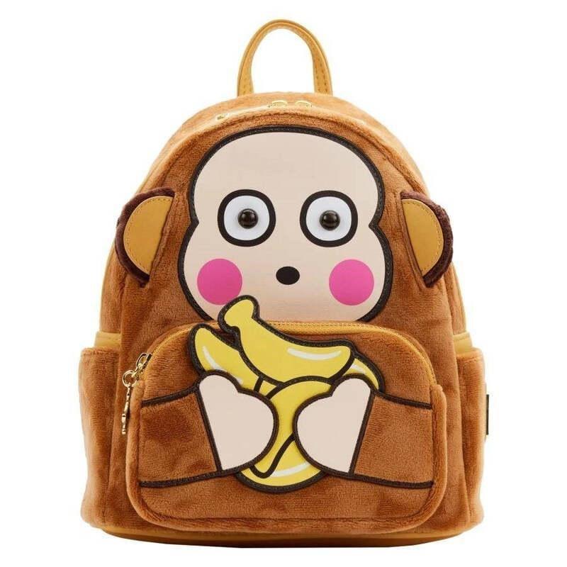 Loungefly Leather Sanrio Monkichi Cosplay Mini Backpack, , large image number 0