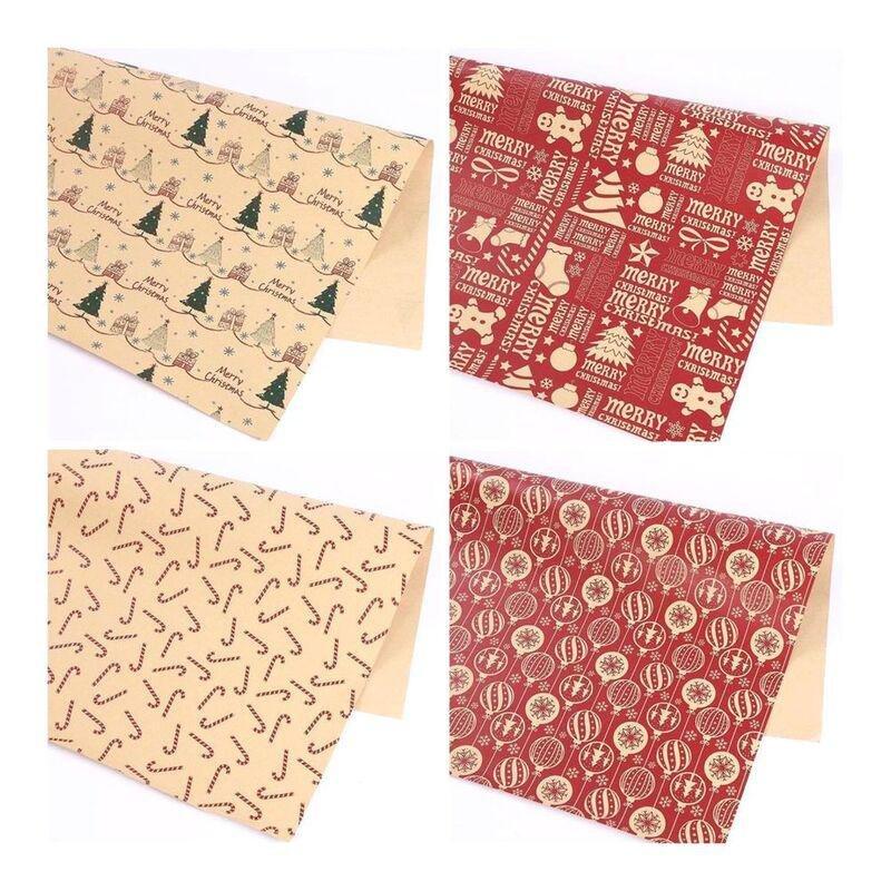 Craftbox Assorted Christmas Design Gift Wrapping Paper (70 x 50cm) (80gsm) (Set of 4), , medium