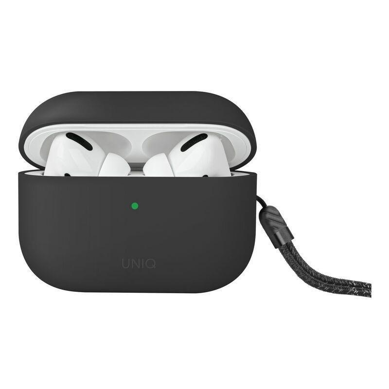 UNIQ Lino Hybrid Liquid Silicon Airpods Pro 2nd Gen (2022) Case - Ash, , large image number 0