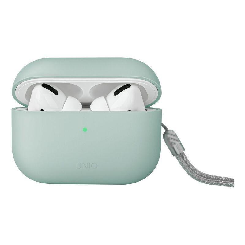 UNIQ Lino Hybrid Liquid Silicon Airpods Pro 2nd Gen (2022) Case - Mint, , large image number 0