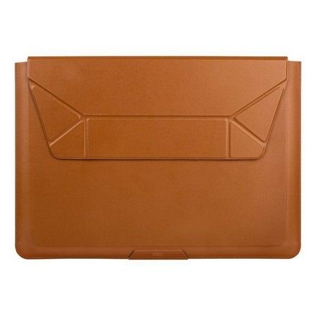 UNIQ - UNIQ Oslo Laptop Sleeve With Foldable Stand (Up To 14-Inch) - Toffee