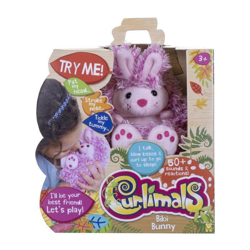 Curlimals Bibi Bunny Interactive Soft Toy, , large image number 0