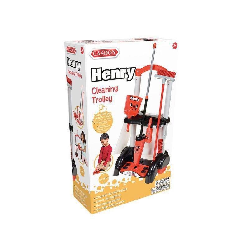 Casdon Henry Cleaning Trolley Playset, , large image number 1