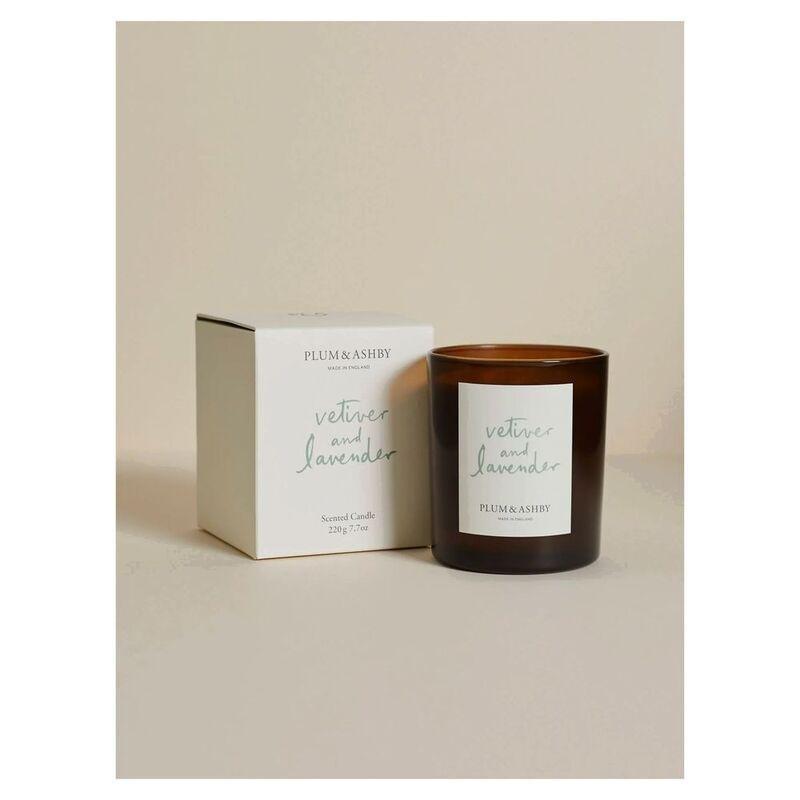 Plum & Ashby Vetiver & Lavender Candle 250g, , large image number 0