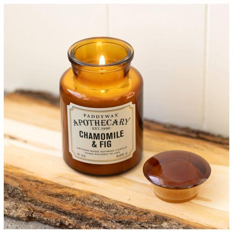 Paddywax Apothecary Glass Candle Chamomile & Fig 8Oz, , large image number 1