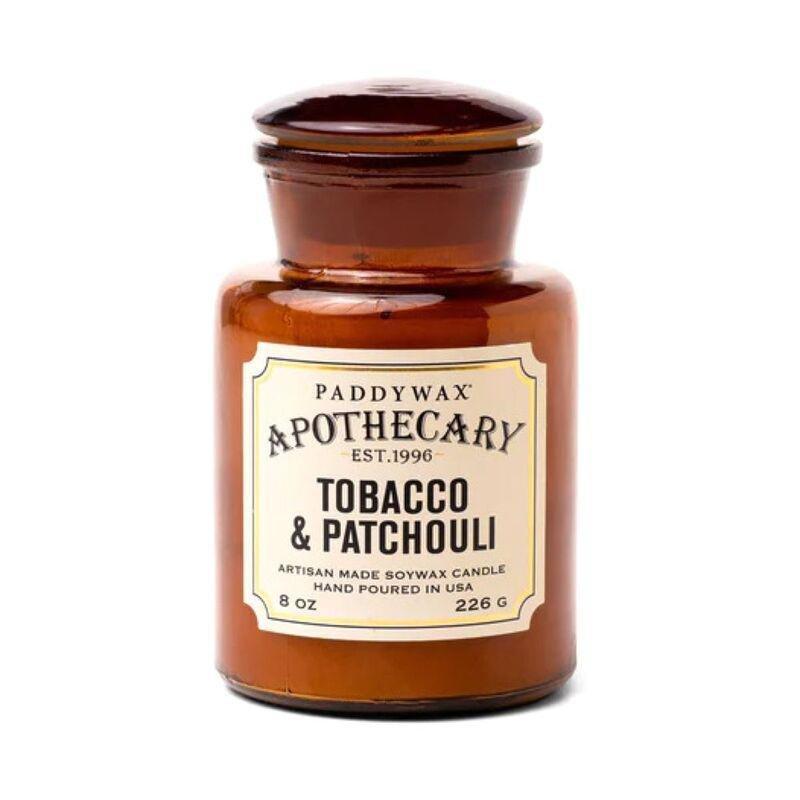Paddywax Apothecary Glass Candle Tobacco & Patchouli 8Oz, , large image number 0