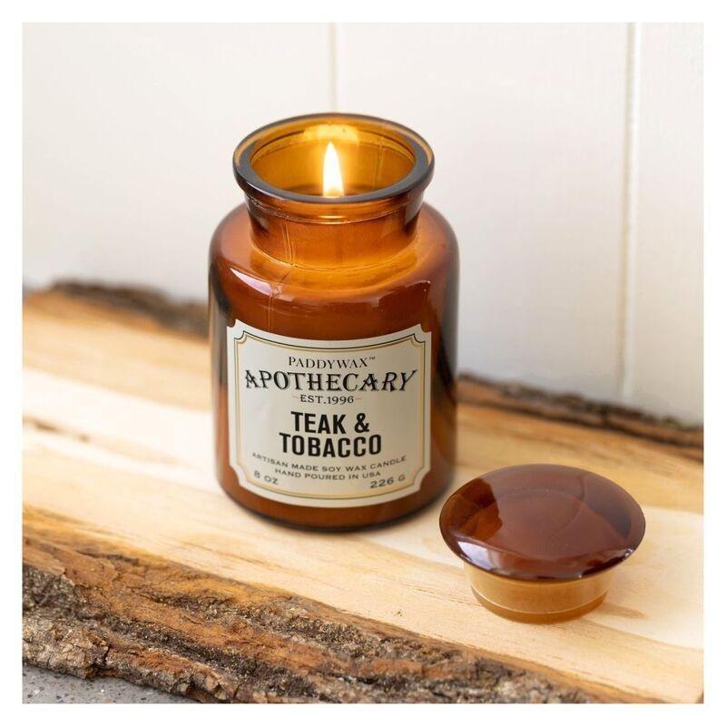 Paddywax Apothecary Glass Candle Teakwood  8Oz, , large image number 1