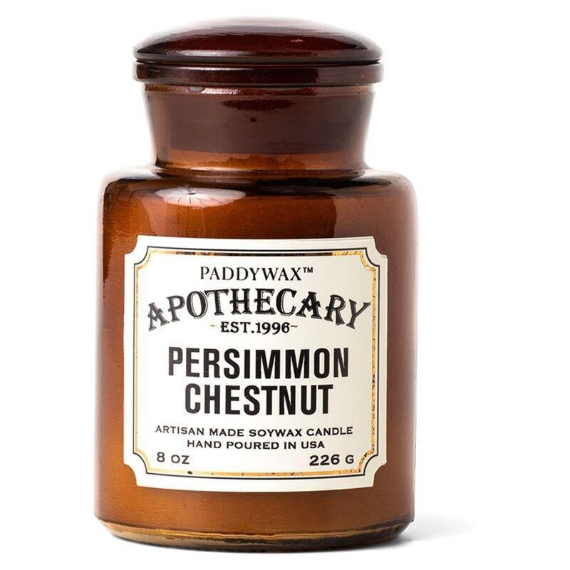 Paddywax Apothecary Glass Candle Persimmon Chestnut 8Oz, , large image number 0