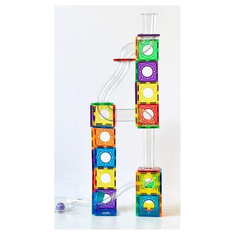 Simply Mags Magnetic Tiles - Ball Run (88 Pieces), , large image number 1
