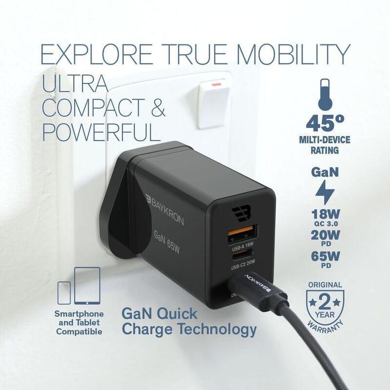 Baykron Wall Charger GaN 65W (UK Plug), , large image number 5