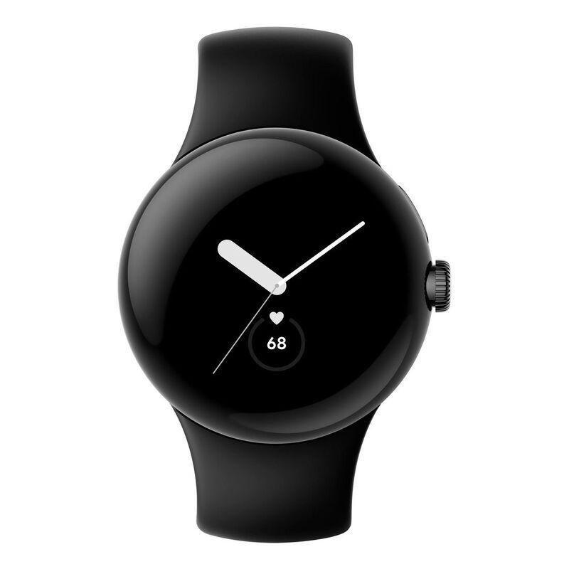 Google Pixel Watch 41mm Smartwatch - Matte Black Aluminum Case/Obsidian Active Band, , large image number 1
