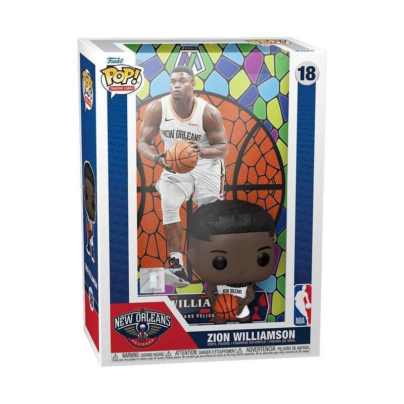 Funko Pop! Cover NBA New Orleans Zion Williamson Mosaic 3.75-Inch Vinyl Figure With Trading Cards, , large image number 1
