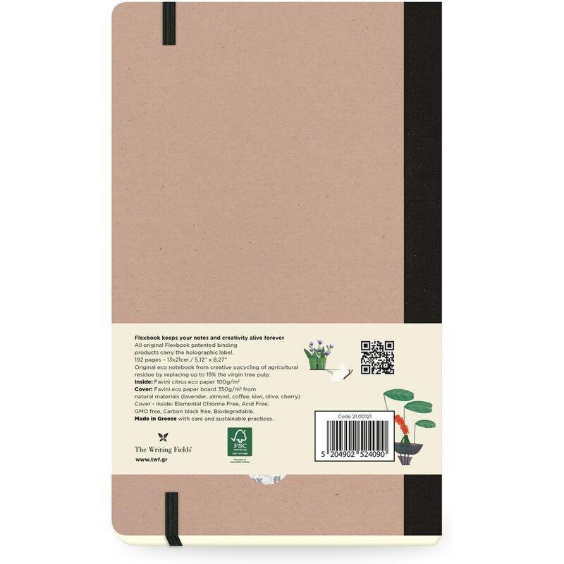 Flexbook Ecosmiles Ruled A5 Notebook - Medium - Almond (13 x 21 cm), , large image number 1