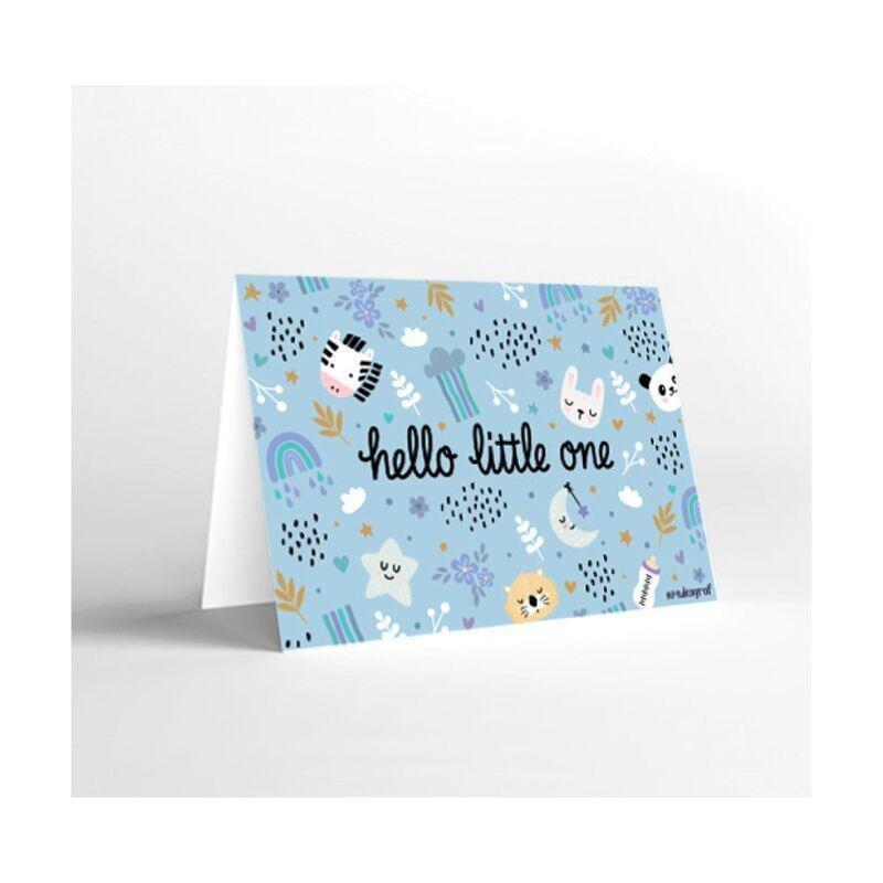 Mukagraf Mini Hello Little One (Boy)Greeting Card(11X8Cm), , large image number 0