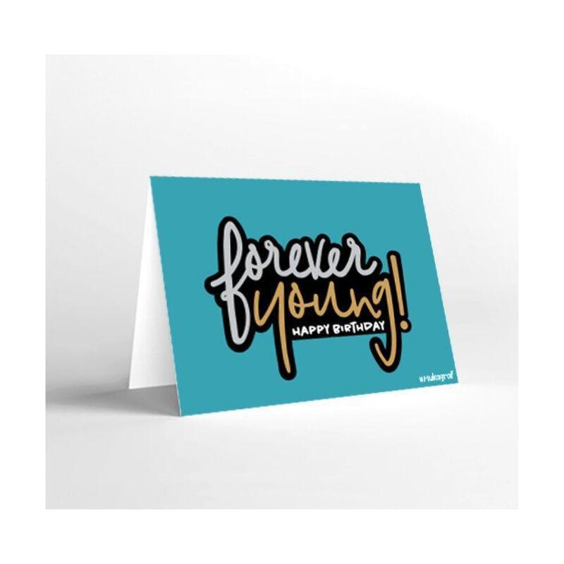 Mukagraf Mini Forever Young Greeting Card(11X8Cm), , medium