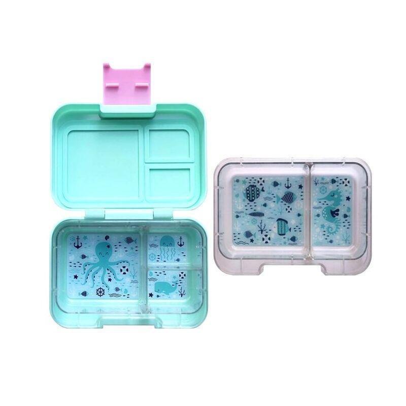 Munchbox Munchi Snack Box with 2 & 3 Tray Compartments - Peppermint, , large image number 1