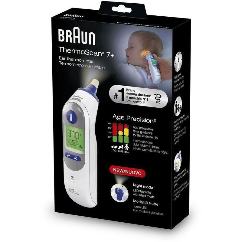 Braun IRT 6525 ThermoScan 7+ with Age Precision and Night mode - White, , large image number 6