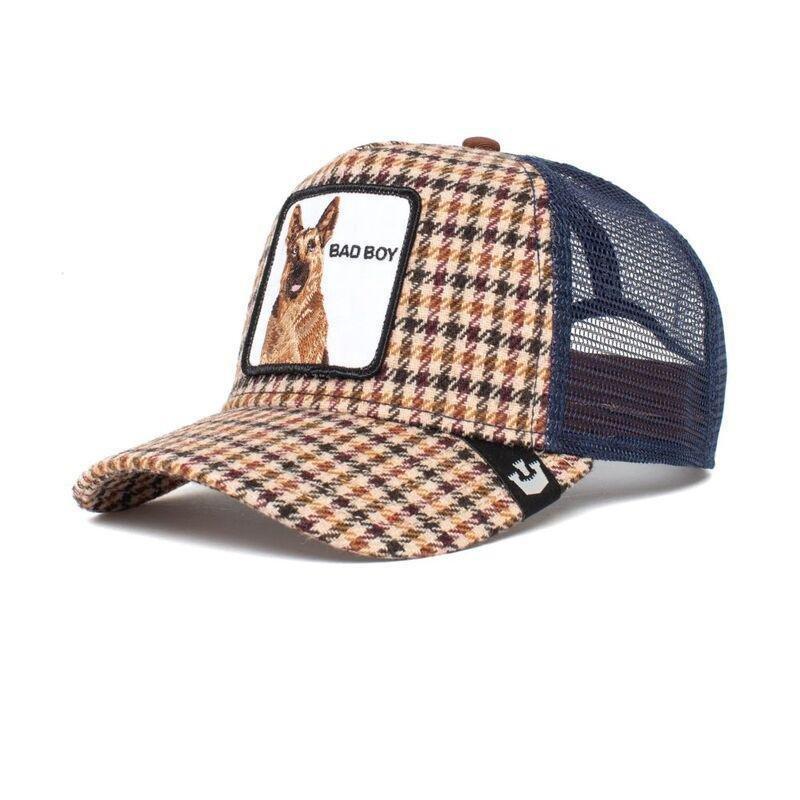 Goorin Bros Big Bad Woof Plaid Unisex Trucker Cap - Cream, , large image number 1