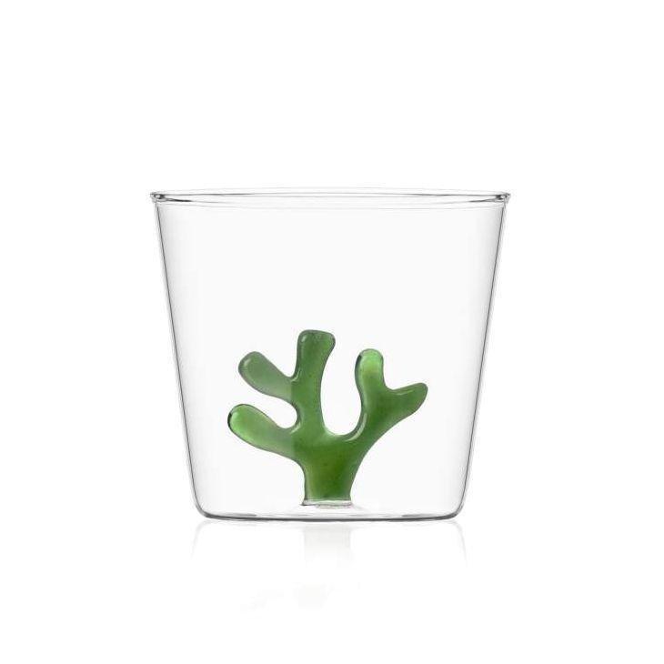 Ichendorf Clear Borosilicate Tumbler 350ml - Green Coral, , large image number 0