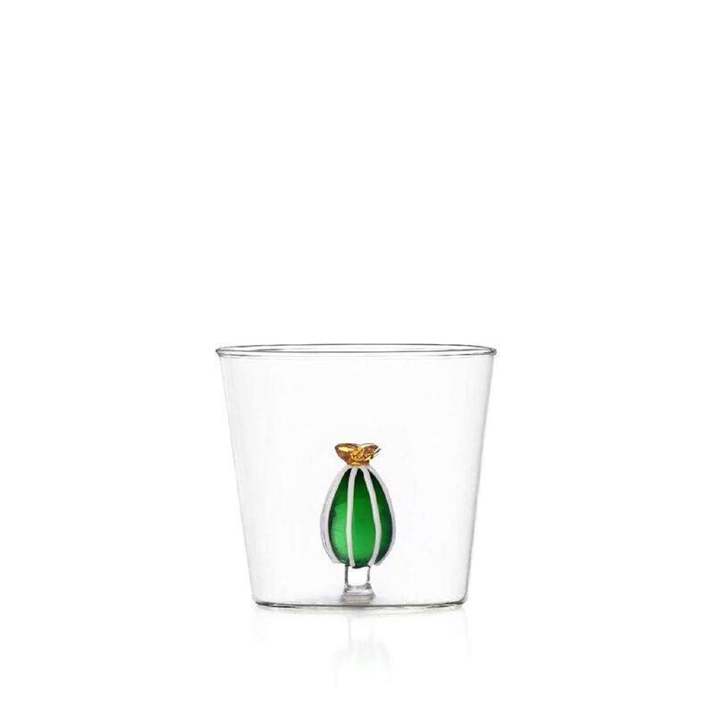 Ichendorf Clear Borosilicate Tumbler Cactus 350ml - Amber Flower, , medium
