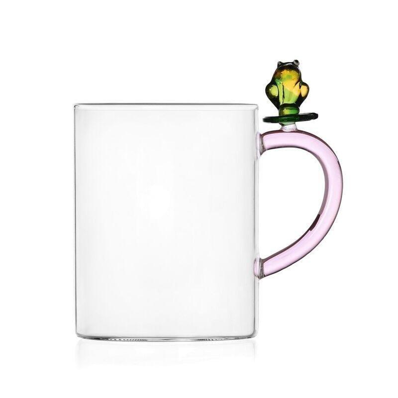 Ichendorf Clear Borosilicate Mug With Frog 450ml, , large image number 0