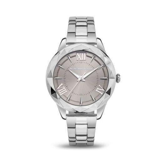 BCBG Max-Silvertone Grey Glitz & Stainless Steel Strap Women's Watch - BAWLG2134401, , large image number 0