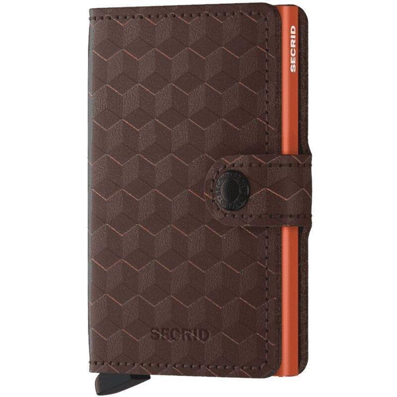 Secrid Miniwallet - Optical Leather - Brown/Orange, , large image number 0
