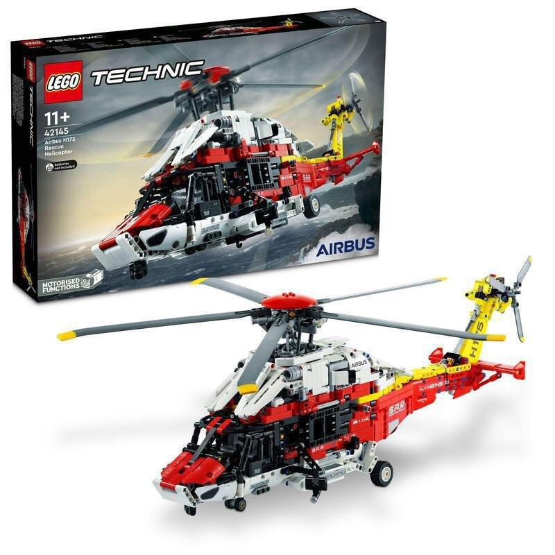 LEGO Technic Airbus H175 Rescue Helicopter Model Building Kit 42145 (2,001 Pieces), , large image number 0
