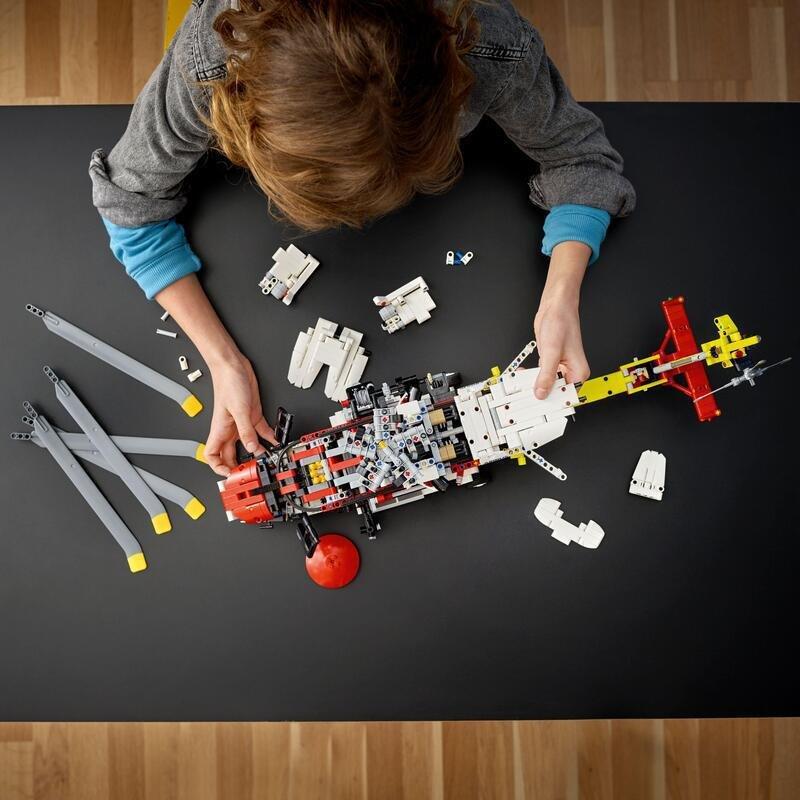 LEGO Technic Airbus H175 Rescue Helicopter Model Building Kit 42145 (2,001 Pieces), , large image number 2