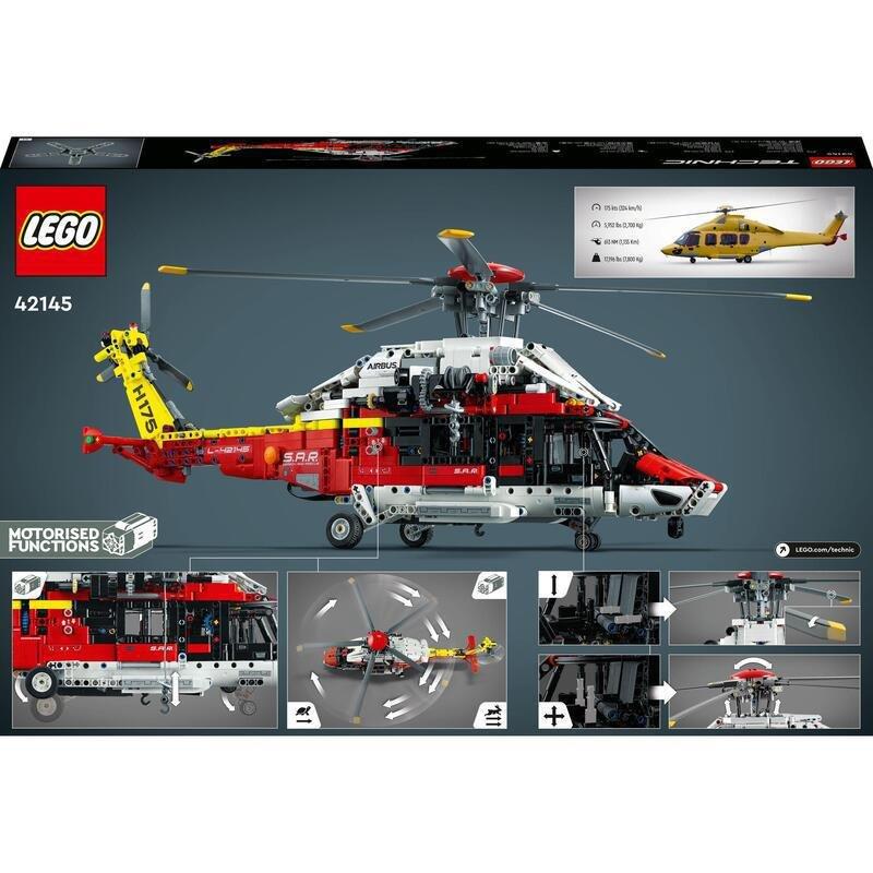 LEGO Technic Airbus H175 Rescue Helicopter Model Building Kit 42145 (2,001 Pieces), , large image number 6