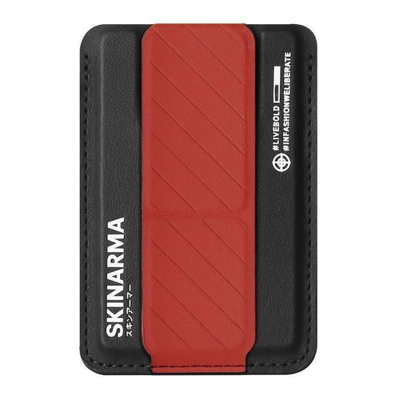 SkinArma Kado Mag-Charge Card Holder With Grip Stand - Black, , large image number 0