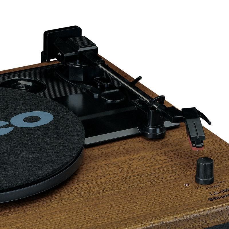 LENCO - Lenco LS-100WD UK Turntable With Built-In Speakers - Wood