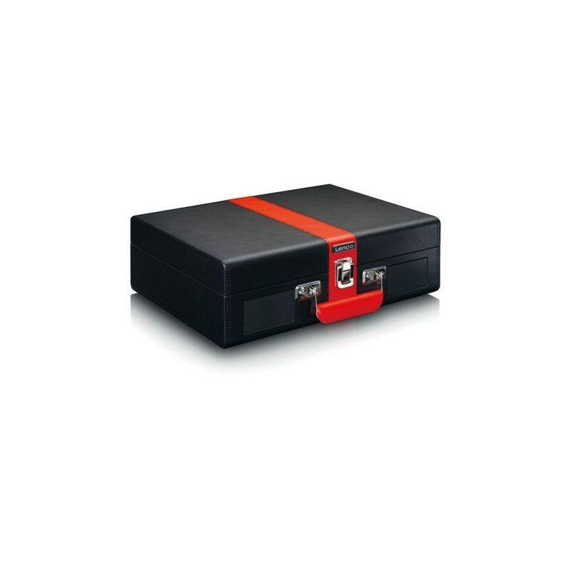 Lenco Classic Phono TT-110BKRD UK Turntable With Bluetooth And Built-in Speakers - Black/Red, , large image number 3