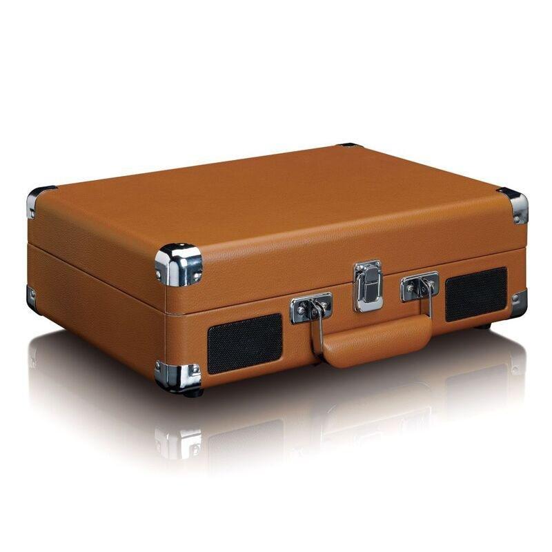 Lenco Classic TT-10BN UK Suitcase Turntable With Built-in Speakers - Brown, , large image number 1
