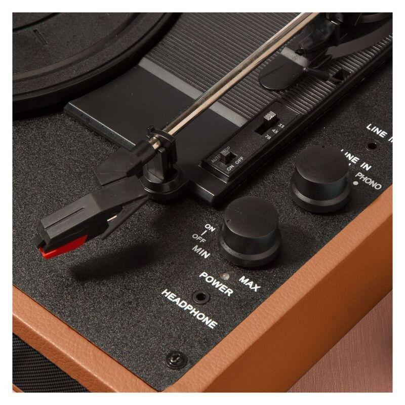 Lenco Classic TT-10BN UK Suitcase Turntable With Built-in Speakers - Brown, , large image number 3