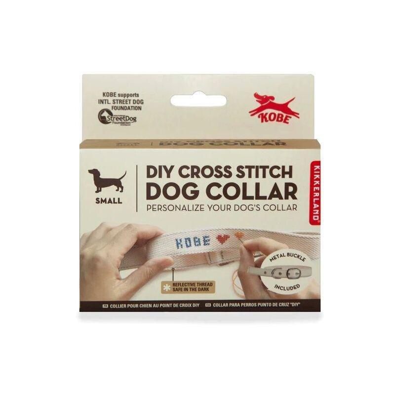 Kikkerland Kobe DIY Cross Stitch Dog Collar - S, , large image number 1