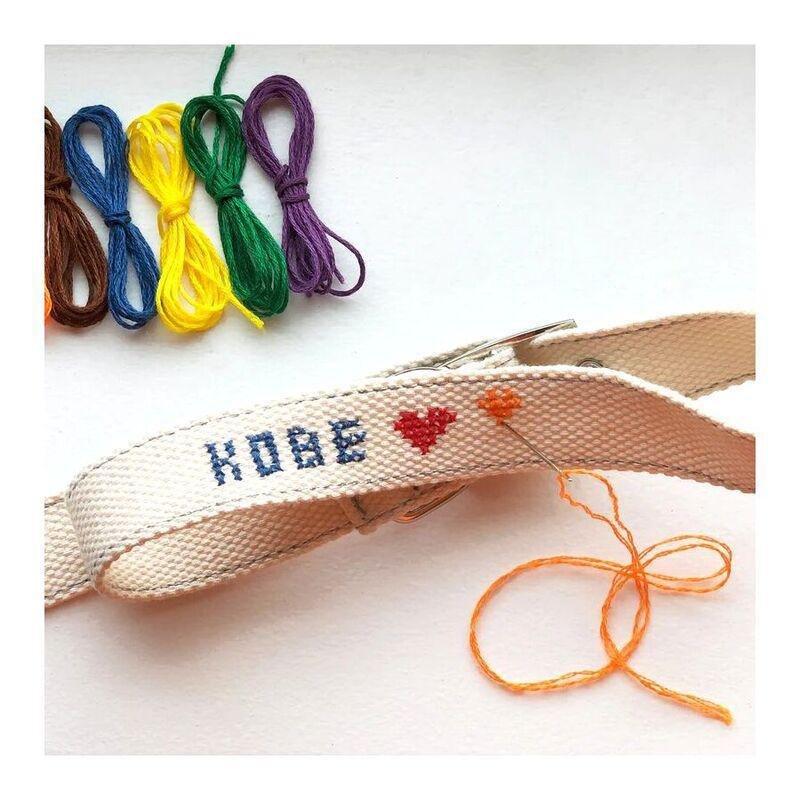 Kikkerland Kobe DIY Cross Stitch Dog Collar - S, , large image number 2