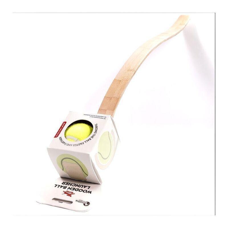 Kikkerland Kobe Wooden Ball Launcher, , large image number 1