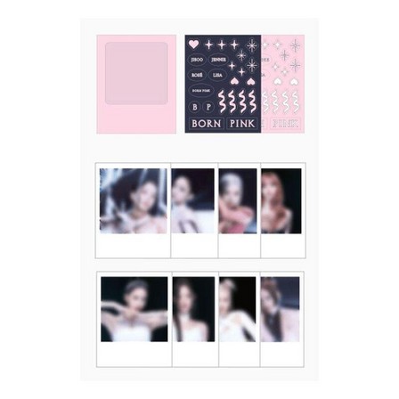 YG PLUS - Blackpink - Bornpink Polaroid Photo + Sticker Set  - Jennie | Blackpink