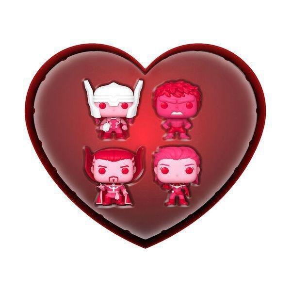 Funko Pocket Pop! Marvel Classic Valentine Box 2-Inch Vinyl Figure Keychains (Pack of 4), , large image number 1