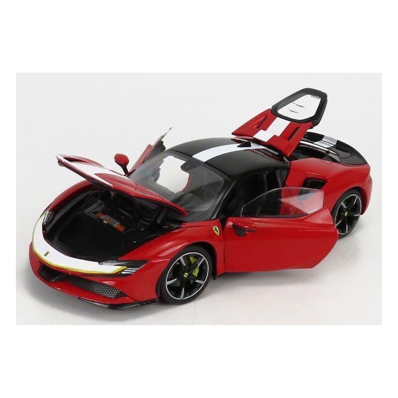 Bburago 18-16911 Ferrari Signature SF90 Stradale Assetto Fiorano 1.18 Scale Die-Cast Model Car - Red, , large image number 2