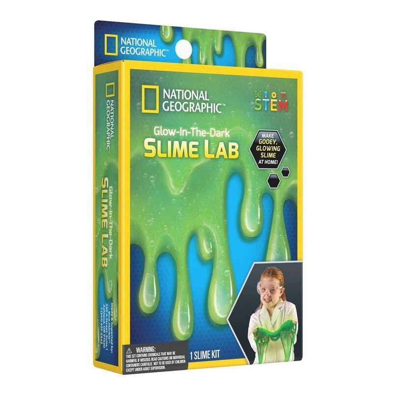 National Geographic Carded Glow in the Dark Slime Lab Slime Kit, , large image number 0