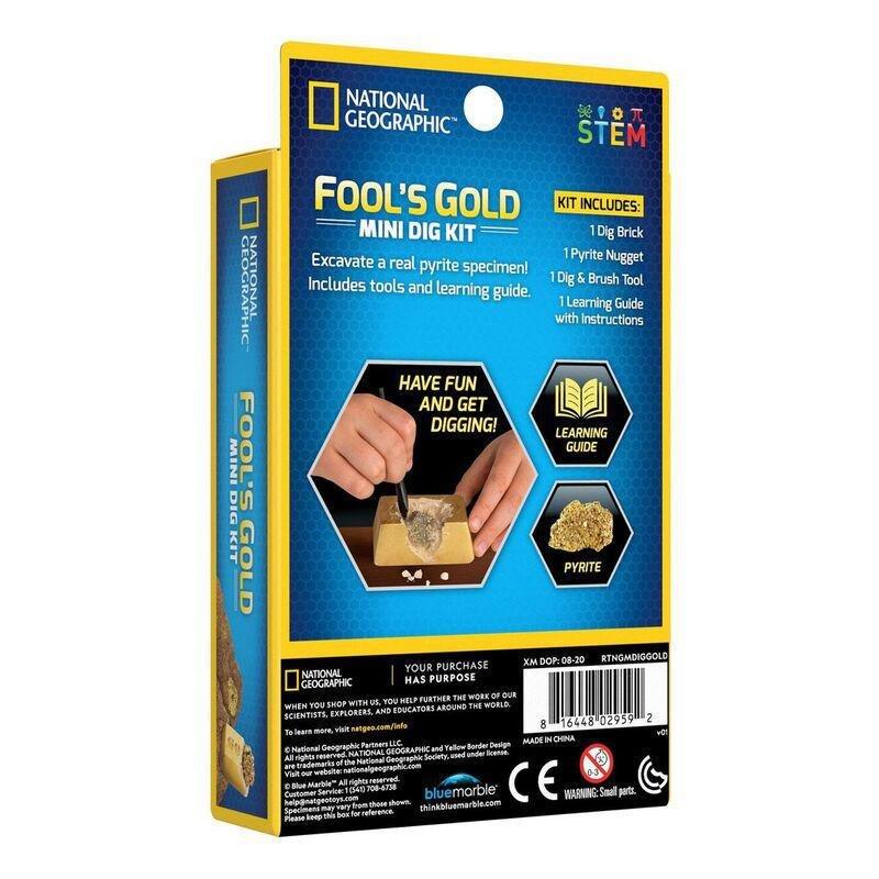 National Geographic Carded Fool's Gold Mini Dig Kit, , large image number 0