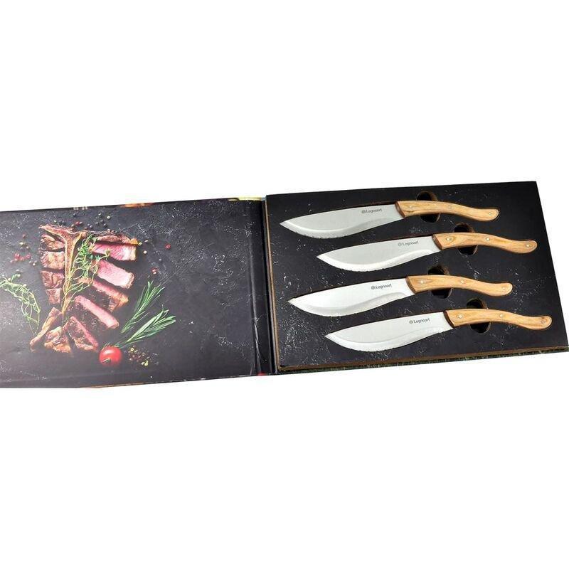 Legnoart Tomahawk Steak Knife Set With 4 Pcs Light Handle, , large image number 1