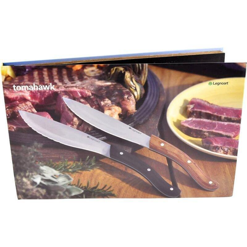 Legnoart Tomahawk Steak Knife Set With 4 Pcs Light Handle, , large image number 2