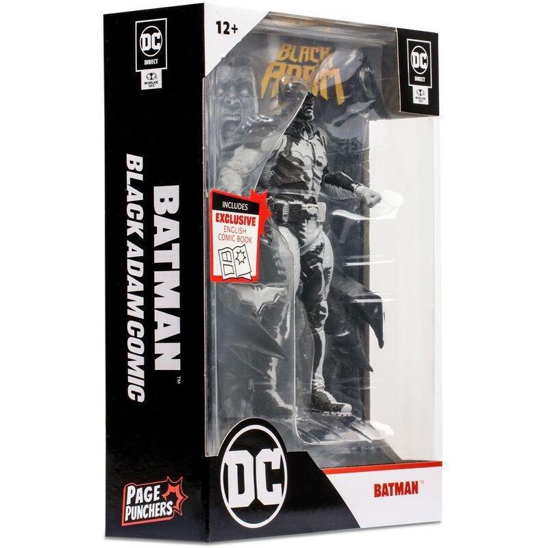 Mcfarlane DC Comics Direct Batman Line Art Variant 7-Inch Action Figure with Comic Book (Gold Label), , large image number 4
