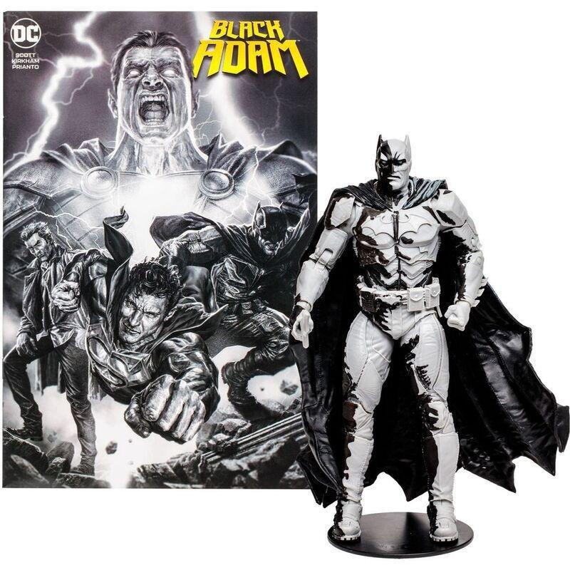 Mcfarlane DC Comics Direct Batman Line Art Variant 7-Inch Action Figure with Comic Book (Gold Label), , large image number 7