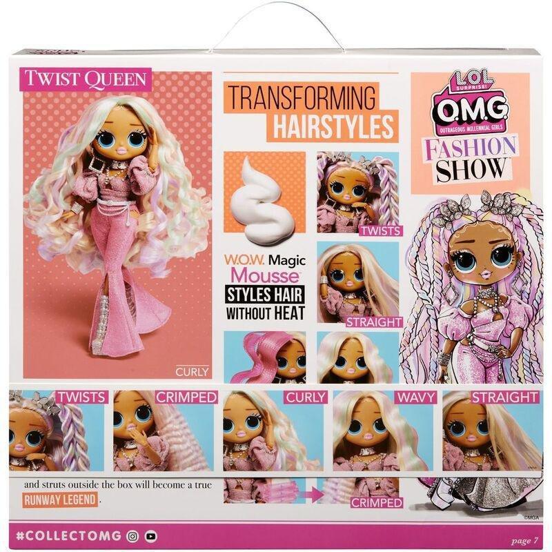L.O.L. Surprise O.M.G. Fashion Show Hair Edition Twist Queen Doll, , large image number 6