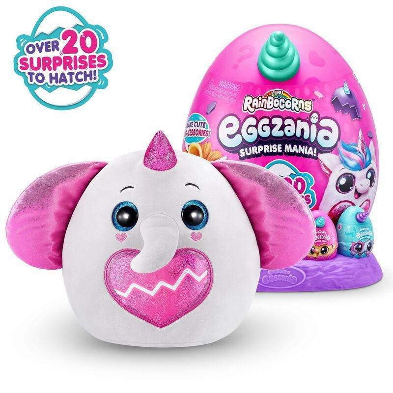 RAINBOCORNS - Rainbocorns Big Eggzania Surprise Plush Toy (Assortment - Includes 1)